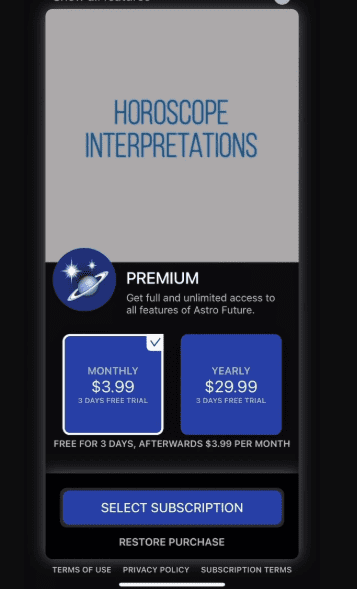 Subscription and payment system